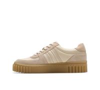 Clarks Mayhill Lace Sand Combination Leather Lace Up In Beige Beige