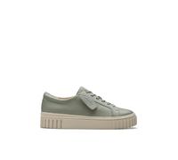 Clarks Women's Mayhill Walk Sneaker, Light Green Lea, 7.5 UK