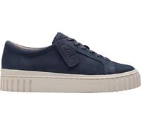 Clarks Women's Mayhill Walk Sneaker, Navy Nubuck, 4 UK