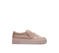 Clarks for woman. 26181209 Mayhill Walk leather shoes pink (41), 3 to 5 cm, Laces, Casual