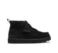 Clarks Meare Walla Boot Black/black Suede Ankle Boots,wallabee,lace Up Black
