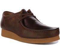 Clarks Wallabee Evo Waxy Leather Men's Lace Up Shoes - Beeswax - Size:UK 8