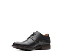 Clarks Men's 261231397 Becken Cap Derbys, Black, 11 UK