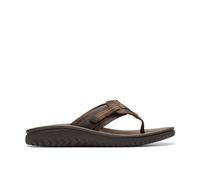 Clarks for man. 26176987 Brown Wesley Sun leather sandals (46), Flat, None, Casual