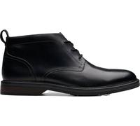 Clarks - Mens Aldwin Chukka Boot, Color Black Leather, Size: 7 UK