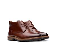 Clarks mens Aldwin Chukka, Mid Tan Leather, 8