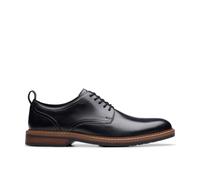 Clarks Mens Aldwin Lace Black Leather Oxford Shoes