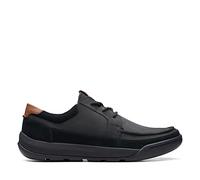 Clarks Men's Ashcombe Craft Oxford Flat, Black Leather, 12 UK