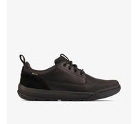 Clarks Mens Ashcombe Lo GORE-TEX Black Leather Lace Up,Walking Leather Casual
