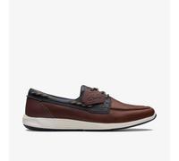 Clarks Mens ATL Sail Go Navy/Tan Shoes - Brown - Size UK 9