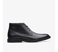 Clarks Mens Atticus LT Hi GORE-TEX Black Leather Ankle Boots,Lace Up Leather