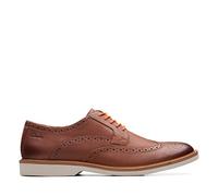 Clarks Men's Atticus LT Limit Oxford, Dark Tan Leather, 10.5 UK