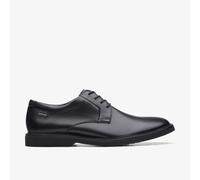 Clarks Mens Atticus LT Lo GORE-TEX Black Leather Derby Shoes,Lace Up Leather