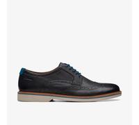 Clarks Mens AtticusLTLimit Black Leather Shoes - Size UK 6
