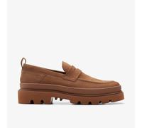 Clarks Mens Badell Step Cola Nubuck Loafers Nubuck Smart