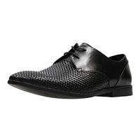 Mens Clarks Stylish Weaved Design Lace Up Leather Shoes Bampton Weave