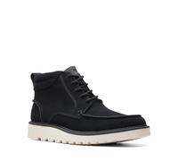Clarks Men's Barnes Mid Oxford Boot, Black Suede, 9.5