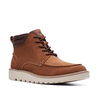 Clarks Men's Barnes Mid Oxford Boot, Cola Suede, 8 UK