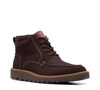 Clarks Men's Barnes Mid Oxford Boot, Dark Brown Suede, 7.5