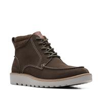Clarks Men's Barnes Mid Oxford Boot, Dark Grey Suede, 9.5 UK