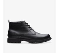 Clarks Mens Batcombe Mix GORE-TEX Black Leather Ankle Boots,Lace Up Leather