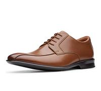 Clarks Men's Bensley Run Derbys, Brown (Dark Tan Lea Dark Tan Lea), 7.5 UK