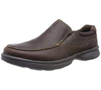 Clarks Mens Bradley Free Tan Tumbled Slip Ons,Loafers Leather Casual