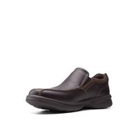 Clarks Men's Bradley Step Loafer, Brown Drum Leather, 8 UK