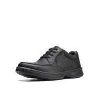 Clarks Men's Bradley Vibe Oxford, Black Tumbled Leather01, 9 UK
