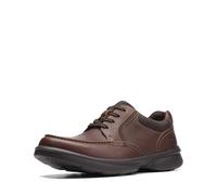 Clarks Men's Bradley Vibe Oxford, Cuir Martelé Marron Clair, 8.5 UK