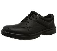 Clarks Men's Bradley Walk Oxford shoe, Black Tumbled Leather, 9.5 UK