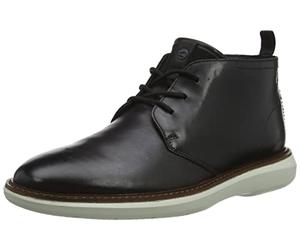 Clarks Men's Brantin Mid Ankle Boots, Black leather, 6 UK
