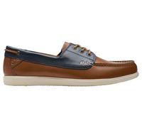 Clarks Men's Bratton Boat, Dark Tan Combi, 9.5 UK