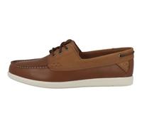 Clarks Men's Bratton Boat Loafers, Dark Tan, 11 UK