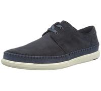 Clarks Men's Bratton Lo Boat Shoe, Navy Suede, 7 UK