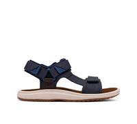 Clarks Men's Brinkley Trail Navy Flat Sandals in Blue | Size: 7-Standard Fit Clarks Blue 7-Standard Fit