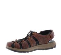 Clarks Men's Brixby Cove Fisherman Sandal Dark Brown Leather 11 M US
