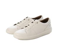 Clarks Men's Brodin Lace Sneaker, White Leather, 9.5 UK