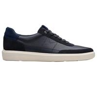 Clarks Men's Brodin Lo Sneaker, Navy Leather, 7 UK
