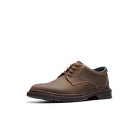 Clarks Men's Burchill Derby Oxford, Beeswax Leather, 8