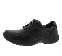 Clarks Mens Casual Shoes Wavekorey Mix - Black Leather - UK Size 9G - EU Size 43 - US Size 10M