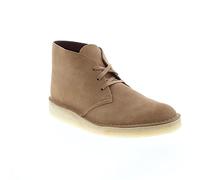 Clarks Men's Chukkas Desert Charcoal Boots, Dark sand suede., 7.5 UK