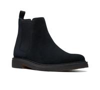 Clarks Men's Clarkdale Easy Chelsea Boot, Black Suede, 10.5