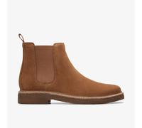 Clarks Mens Clarkdale Easy Cognac Suede Chelsea Boots,Ankle Boots Suede Casual