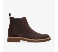 Clarks Mens Clarkdale Easy Dark Brown Suede Chelsea Boots,Ankle Boots Suede