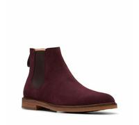Clarks Mens Clarkdale Gobi - Dark Burgundy Suede Chelsea Boot UK 8,9,10 G