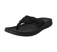 Clarks Men's Mira Bay Flip-Flop, Black Leather, 12 UK