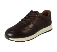 Clarks Radwell Tie Brown leather Mens comfort shoes 8656-37G in a Plain Leather in Size 9