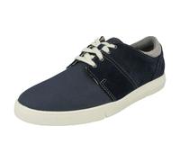 Clarks Mens Clarks Casual Lace Up Shoes Landry Edge - Navy - UK 7.5