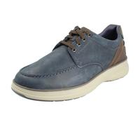Clarks Mens Clarks Casual Moc Toe Shoes Mullan Moc - Navy - UK 9.5